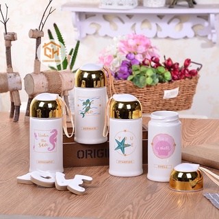 Bình Nước Sứ, Cốc Sứ Nắp Vặn Chịu Nhiệt Cam Homeware