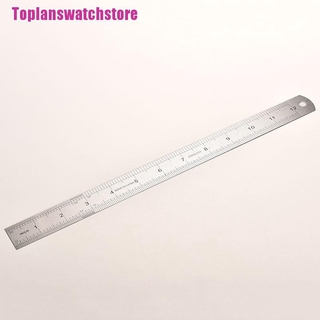 Thước kẻ hai mặt 30cm bằng kim loại thép không gỉ