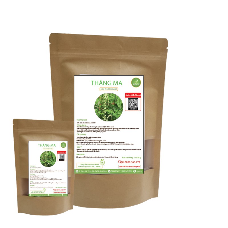 Thăng ma khô thượng hạng JINDO 1kg