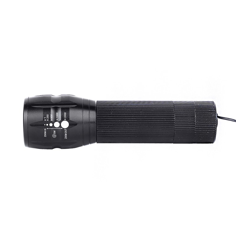 Đèn pin led 18650 dùng pin AAA để đi săn/ chạy xe đạp