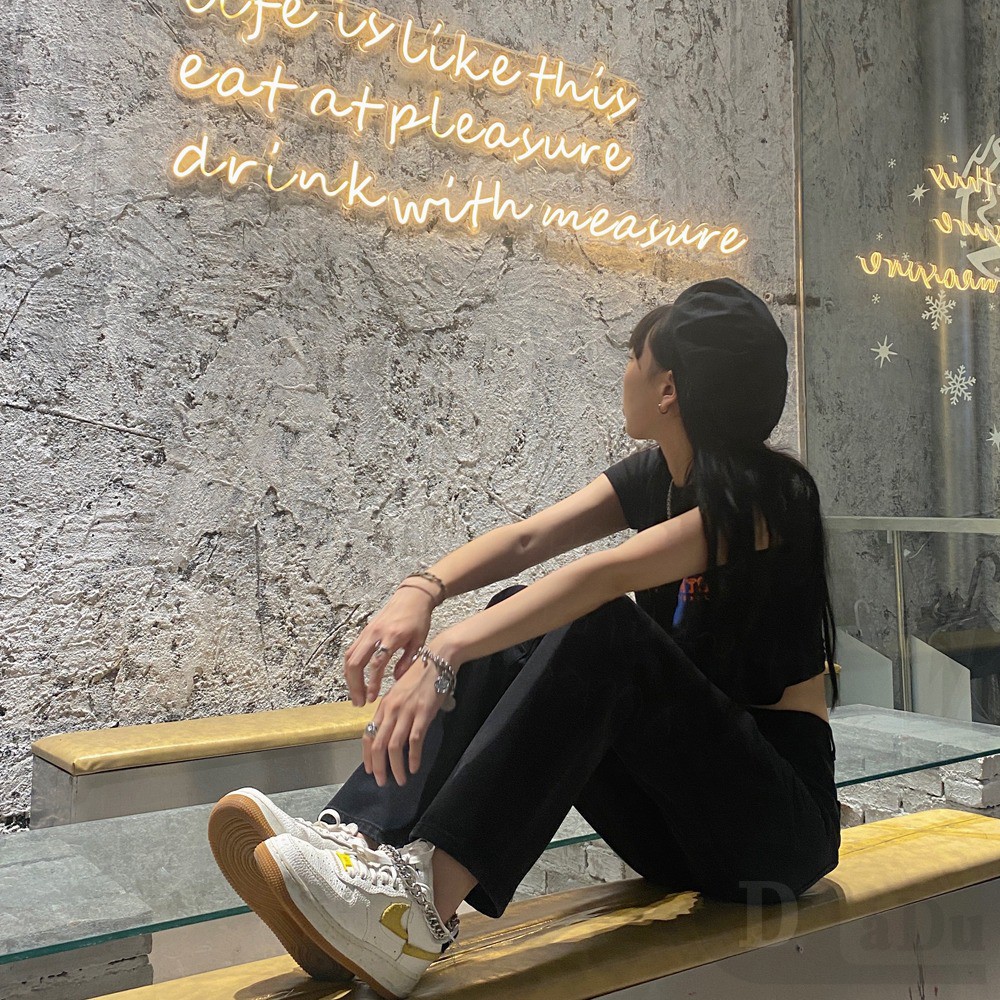 Ảnh PALAZZO Quần Jeans Nữ Dài Lưng Cao Ống Rộng Thời Trang Hàn 2