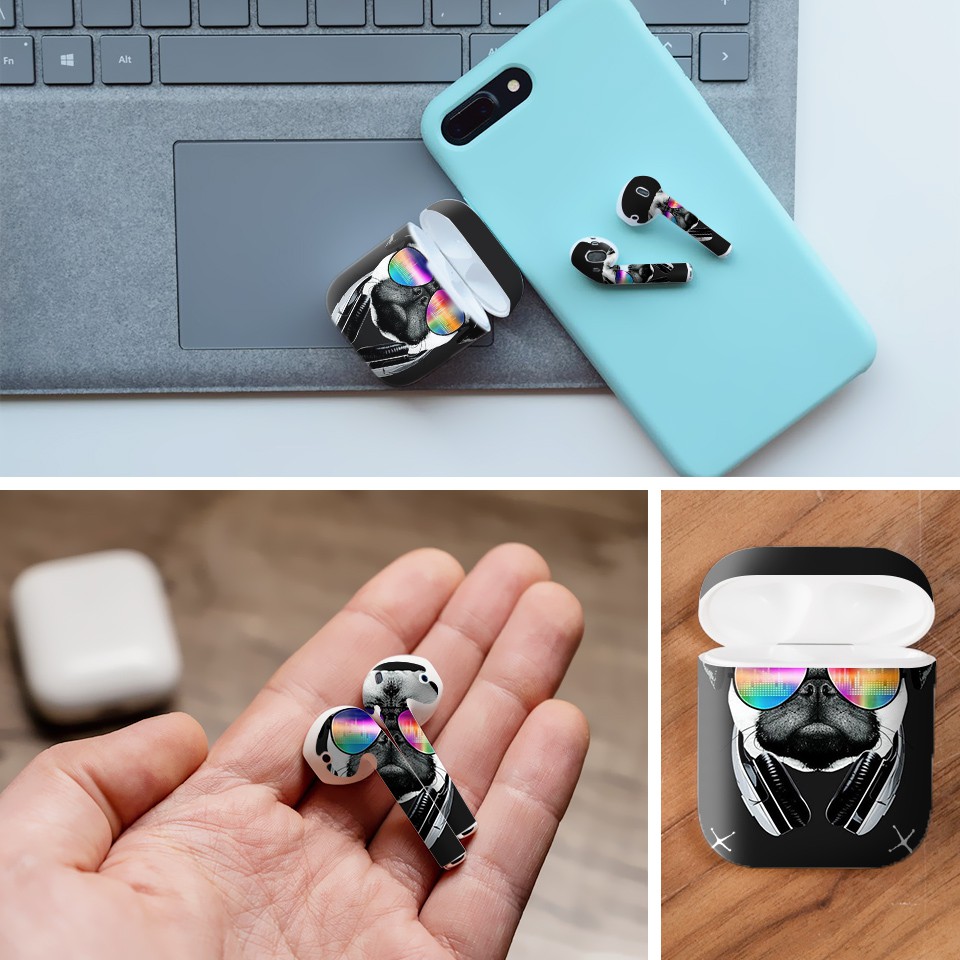 Miếng dán skin cho AirPods in hình thiết kế - atk130 (AirPods 1, 2, 3, Pro, i12)