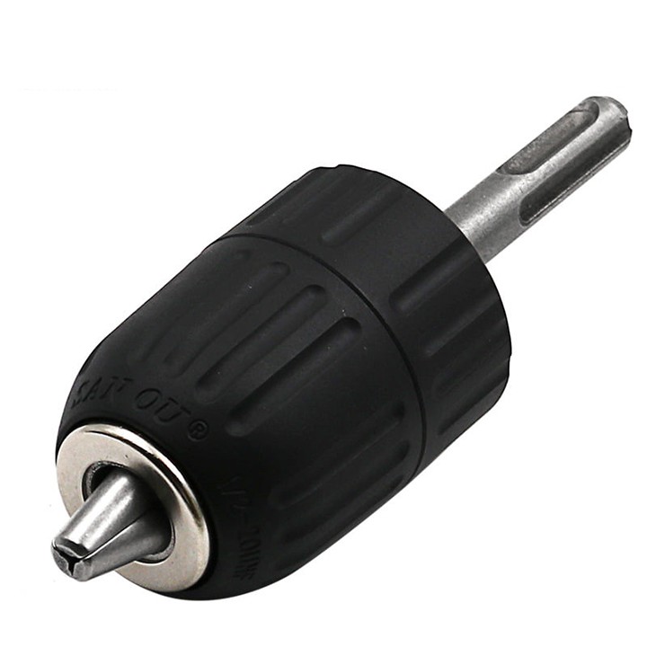 Đầu kẹp khoan tự động , Đầu chuyển đổi máy khoan bê tông sang đầu kẹp nhanh 2-13mm
