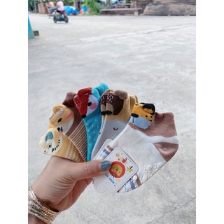 [Set 5 đôi ]Tất chống trượt cho bé - vớ chống trơn hình thú siêu xinh cho trẻ sơ sinh đến 2 tuổi