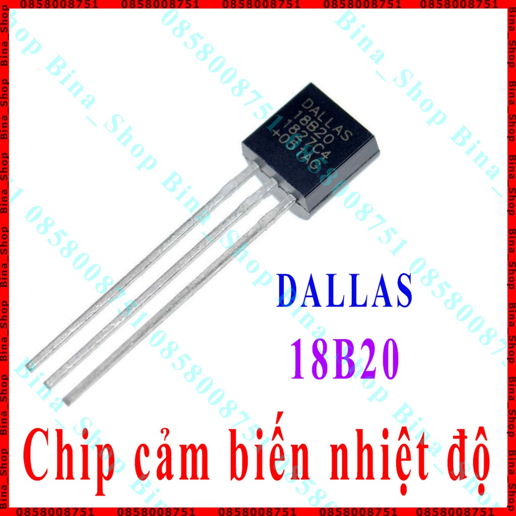 Chip cảm biến nhiệt độ Dallas 18B20 | Shopee Việt Nam