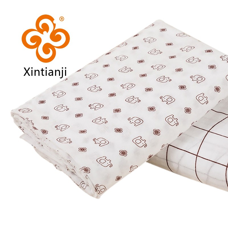 Bé Cotton Nguyên Chất Hai Lớp Gạc Vải In Cotton Mềm Mỏng Thân Thiện Với Môi Trường Cho Khăn Tã Và Quần Áo Bộ Đồ Ngủ YHW300350
