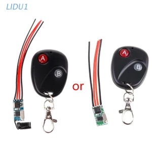 Công tắc điều khiển từ xa không dây dc3v 3.7v 5v 6v 7v 9v 12v 433mhz gồm bộ thu và máy phát