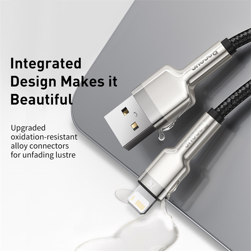 Ảnh Cáp sạc nhanh Baseus cổng USB 2.4A dành cho iPhone 11 12 Pro Max 3