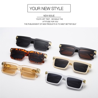 Mới Vuông Steampunk Khung Vuông Sunnies Studios Kính Mát Thẩm Mỹ Cho Nữ / Nam