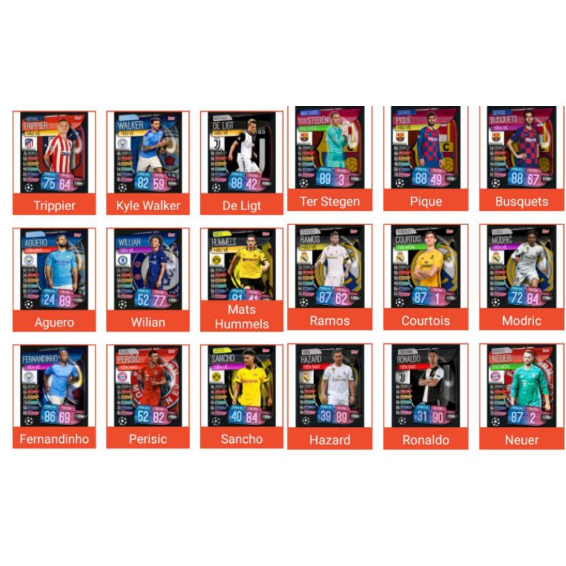 Thẻ in Match attax 2019/20 base (1) | Shopee Việt Nam