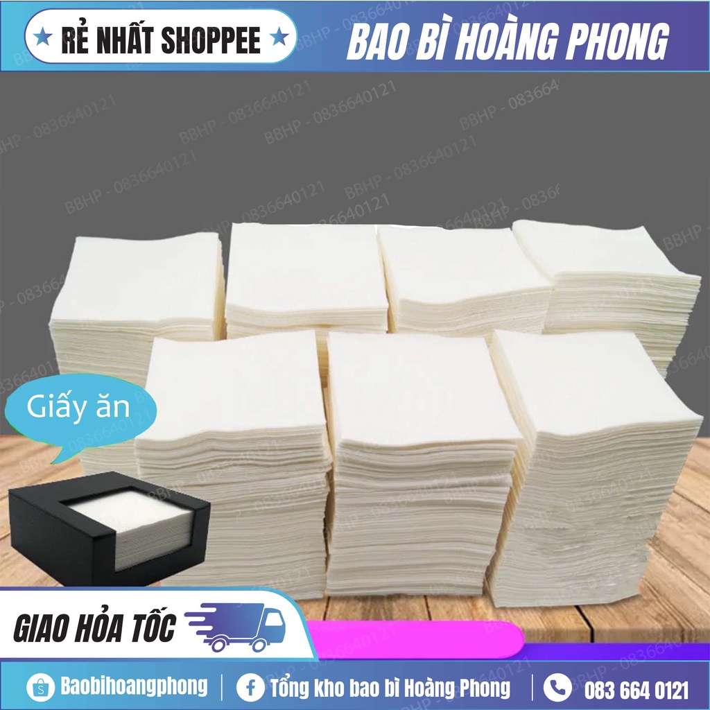Giấy ăn vuông - giấy thường - giấy rút - giấy ăn giá rẻ - giấy ăn cân ...