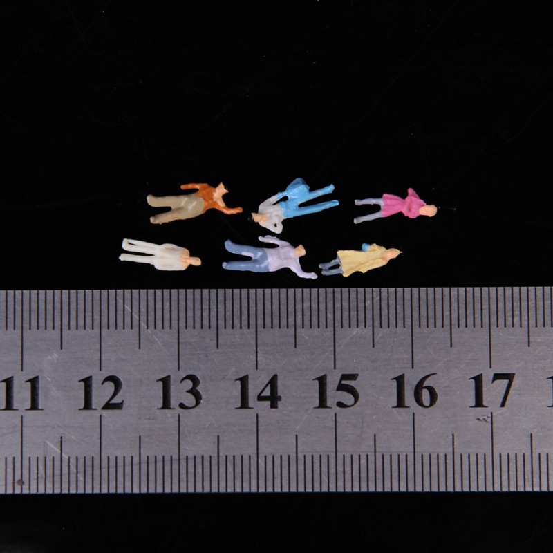 Set 100 mô hình người tỉ lệ 1/150 dùng cho mô hình tàu hỏa