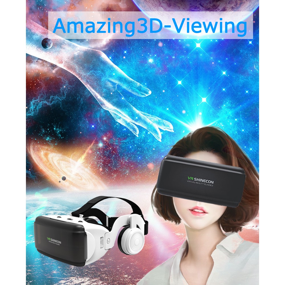 Ảnh Set kính thực tế ảo hỗ trợ VR 3D EVEBOT đeo đầu kích thước 7 inch 2