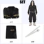 Tokyo Revengers Baji Keisuke Mitsuya Takashi Cosplay Đồng Phục Bộ Áo Dài Tay Top Quần Anime Trang Phục Halloween