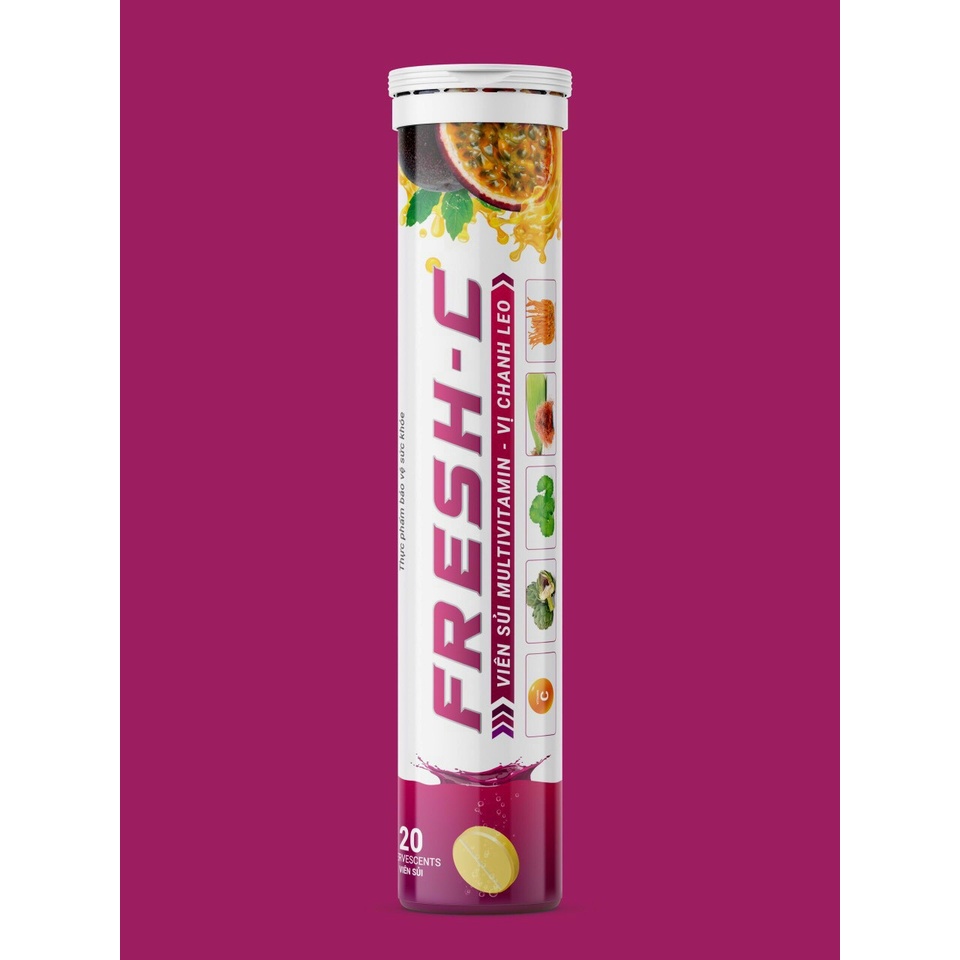 Ảnh Viên sủi Multivitamin FYSOLINE Freshlife bổ sung vitamin C, tăng cường sức đề kháng bảo vệ sức khỏe lọ 20 viên 2