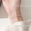 Lắc tay nữ làm bằng titan cao cấp không gỉ mạ vàng 24k thiết kế ánh kim lấp lánh phong cách đơn giản thanh lịch