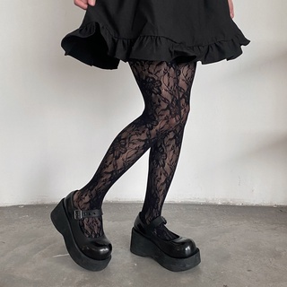 Vipdeal1 Quần Tất Lưới Nhiều Màu Họa Tiết Hoa Phong Cách gothic gothic gothic Cho Nữ Hàng Có Sẵn