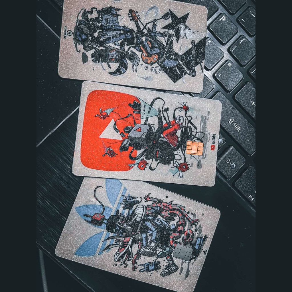 Miếng Dán Trang Trí BRANDS CARD - Decal Sticker Thẻ ATM (Thẻ Chung Cư, Thẻ Xe, Debit, Credit) NF2