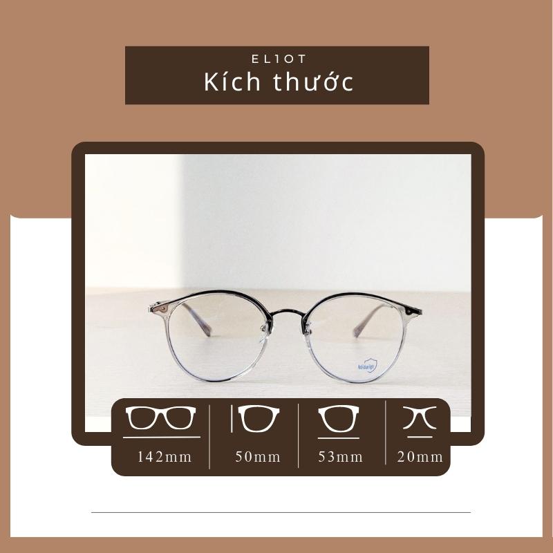 Kính mắt mèo ELIOT Eyewear gọng cận nam nữ thời trang tròng chống ánh sáng xanh có thể thay cận EL8275
