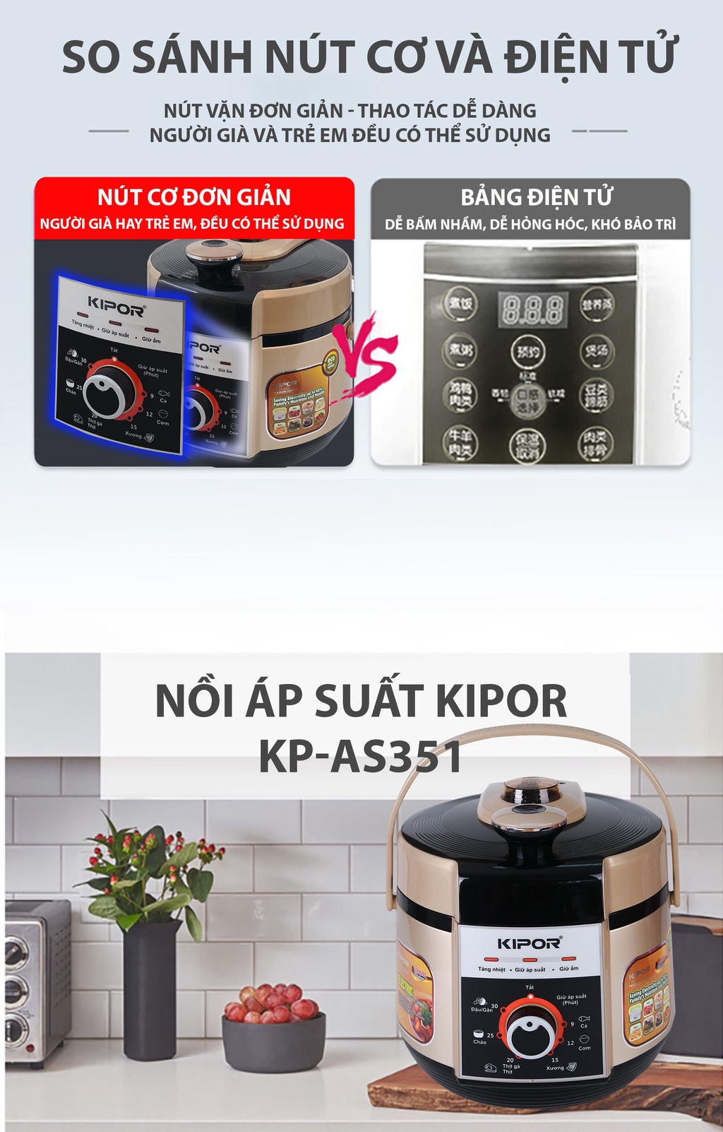 Lòng nồi chống dính KIPOR KP-AS351-6L