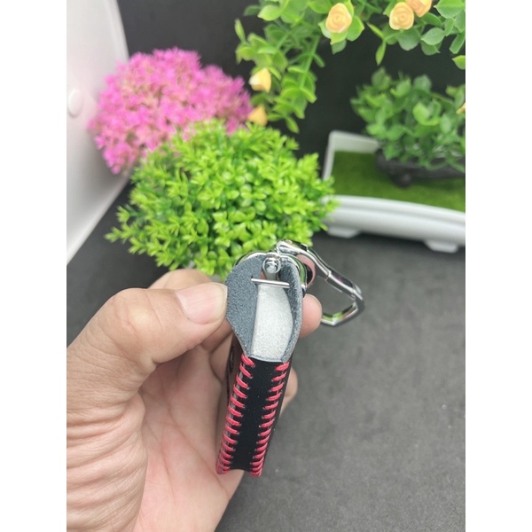 Bao da bò chìa khoá xe ô tô HUYNDAI kona, accent, elantra 3 nút thông minh