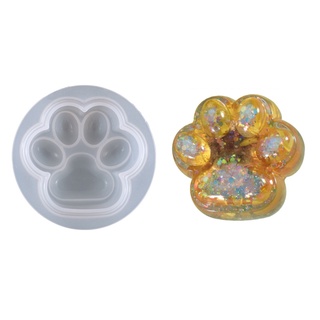 Khuôn làm trang sức thủ công hình chân mèo bằng silicone thiết kế đáng yêu