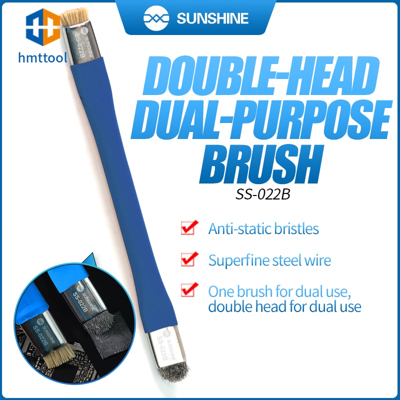 Sunshine SS-022B Bàn chải an toàn Bàn chải làm sạch bo mạch chủ chống tĩnh điện cho bộ dụng cụ sửa chữa điện thoại di động Ferramentas