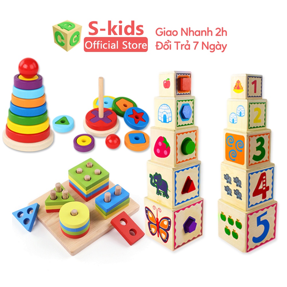 Ảnh Đồ Chơi Gỗ Thông Minh Cho Bé S-Kids. Thiết bị mầm non bằng gỗ cho trẻ em phát triển kỹ năng. 2