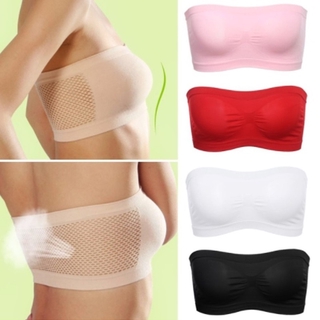 Bra thể thao cộng với kích thước lưới thoáng khí Bra ống Bra dây đeo hở rốn Top Sexy Bra sọc đồ lót nữ Corset luyoo31