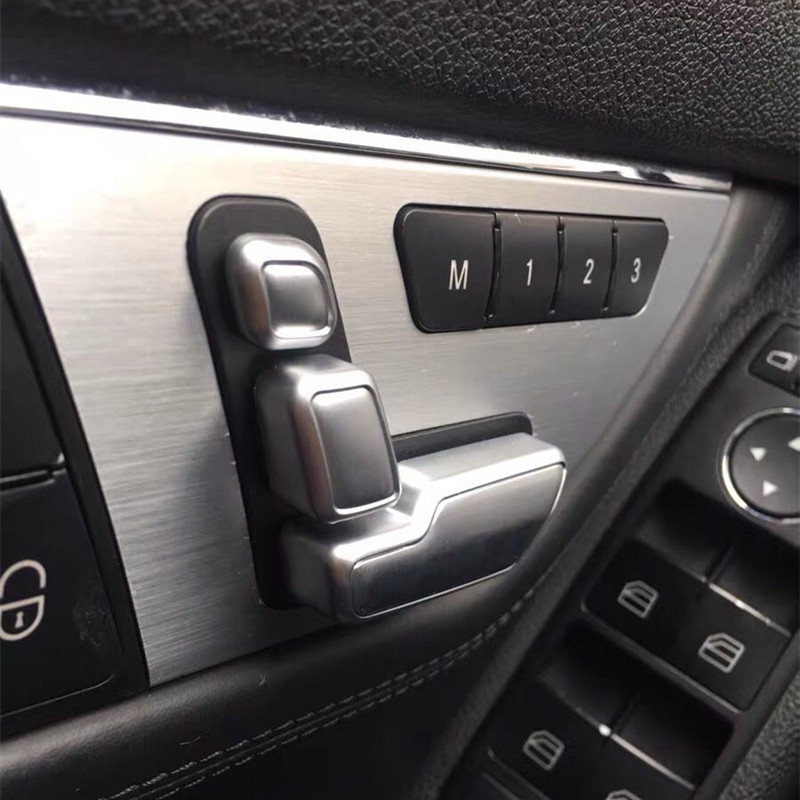 Ốp trang trí nút điều chỉnh ghế ngồi cho ô tô Mercedes Benz C E GLK GL ML
