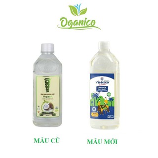 Dầu dừa Vietcoco Organic tinh khiết nguyên chất nấu ăn 500ml