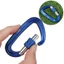 PYCOU Professional Carabiner Khóa chính an ninh bằng nhôm Ascend ngoài trời chất lượng cao