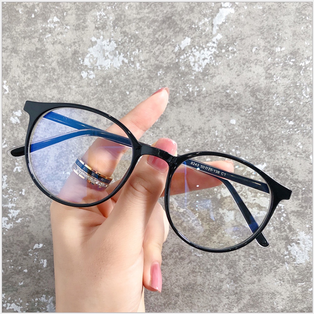 Mô tả Mắt kính cận tròn có sẵn độ 0 - 6 độ tròn nam nữ 7K8243 màu đen, xám, hồng. Tròng kính chống UB, ánh sáng xanh, đổi màu - 5