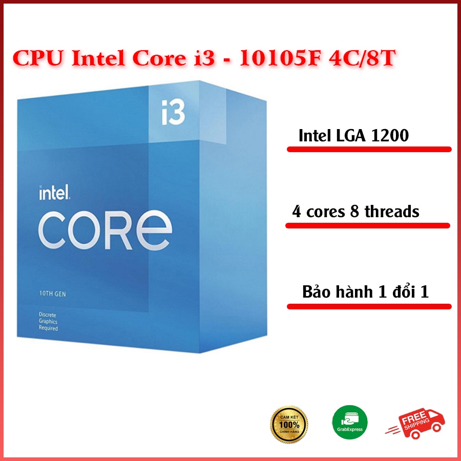 Intel Core i3-10100F au meilleur prix sur
