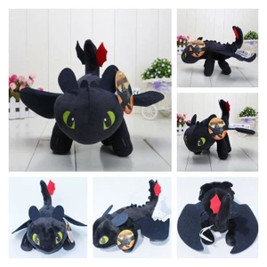 55cm How to Train Your Dragon 3 Toothless Anime Stuffed Toy Night Fury Plush Doll Soft Toys Kids Gifts