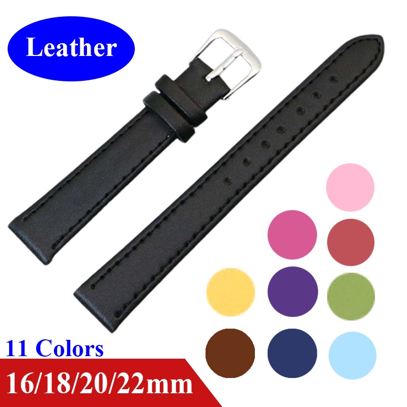 Dây Đeo Da Thay Thế Cho Đồng Hồ Đeo Tay 16/18/20/22mm