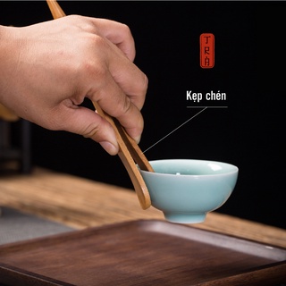 Bộ dụng cụ trà, trà cụ, thủ công bằng tre già, bao gồm 6 món, nhiều mẫu mã