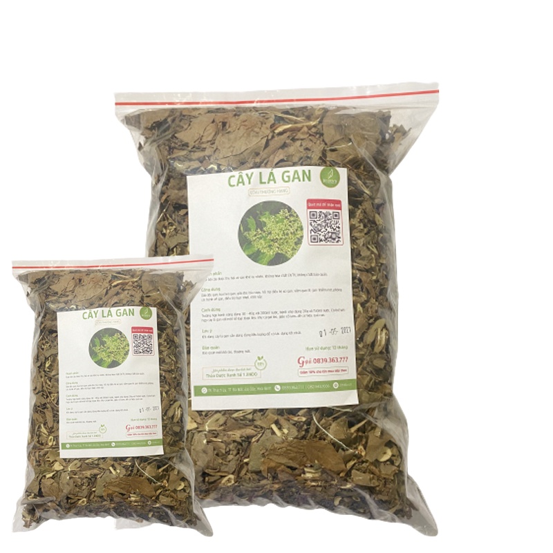 Cây lá gan khô JINDO 1kg tác dụng hỗ trợ làm mát cho gan