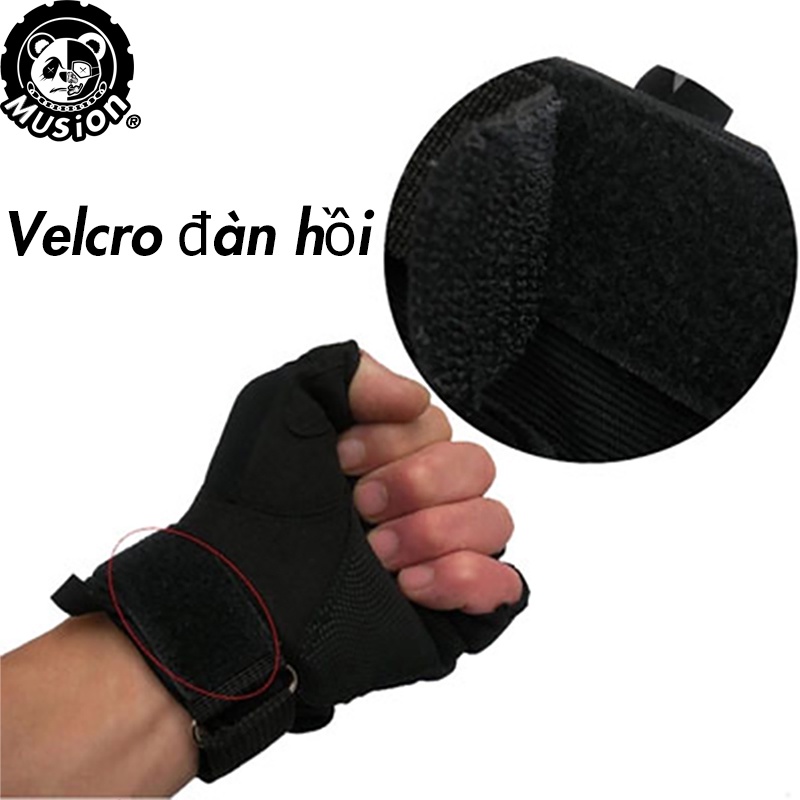 Găng tay thể thao hở ngón chống trượt đa năng tiện dụng