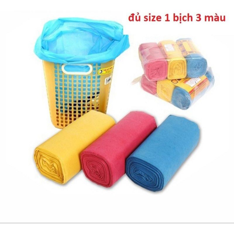 Bịch gồm 3 cuộn Túi Đựng Rác | Shopee Việt Nam