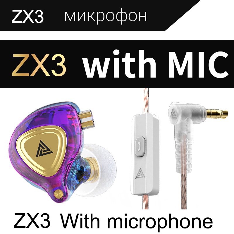 Tại nghe Qkz ZX3 Bass Tai Nghe Thể Thao Chạy Có Dây Trong Tai Stereo Khử