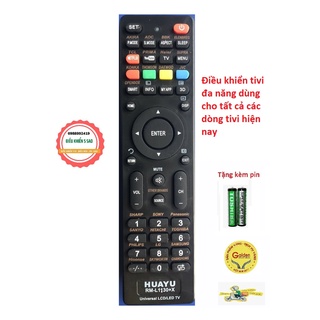Điều khiển tivi đa năng HUAYU RM-L1130+X dùng được cho tất cả các dòng tivi hiện nay - tặng kèm pin chính hãng