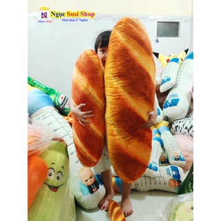 [HÀNG CAO CẤP 100% GÒN] GẤU BÔNG BÁNH MÌ 3D SIÊU MỊN SIZE 70CM SIÊU ĐẸP ÔM NGỦ - THÚ BÔNG BÁNH MÌ