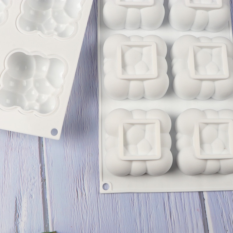 Khuôn Silicone 6 Ngăn Tạo Hình Đám Mây Trang Trí Bánh