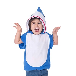 Trang phục cá mập đáng yêu cho trẻ em, Quần áo trẻ em động vật biển cosplay thích hợp cho lễ hội Bữa tiệc Halloween.