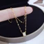 Dây chuyền titan nữ mặt đính hàng đá pha lê lấp lánh thiết kế thời trang trẻ trung phong cách hàn quốc