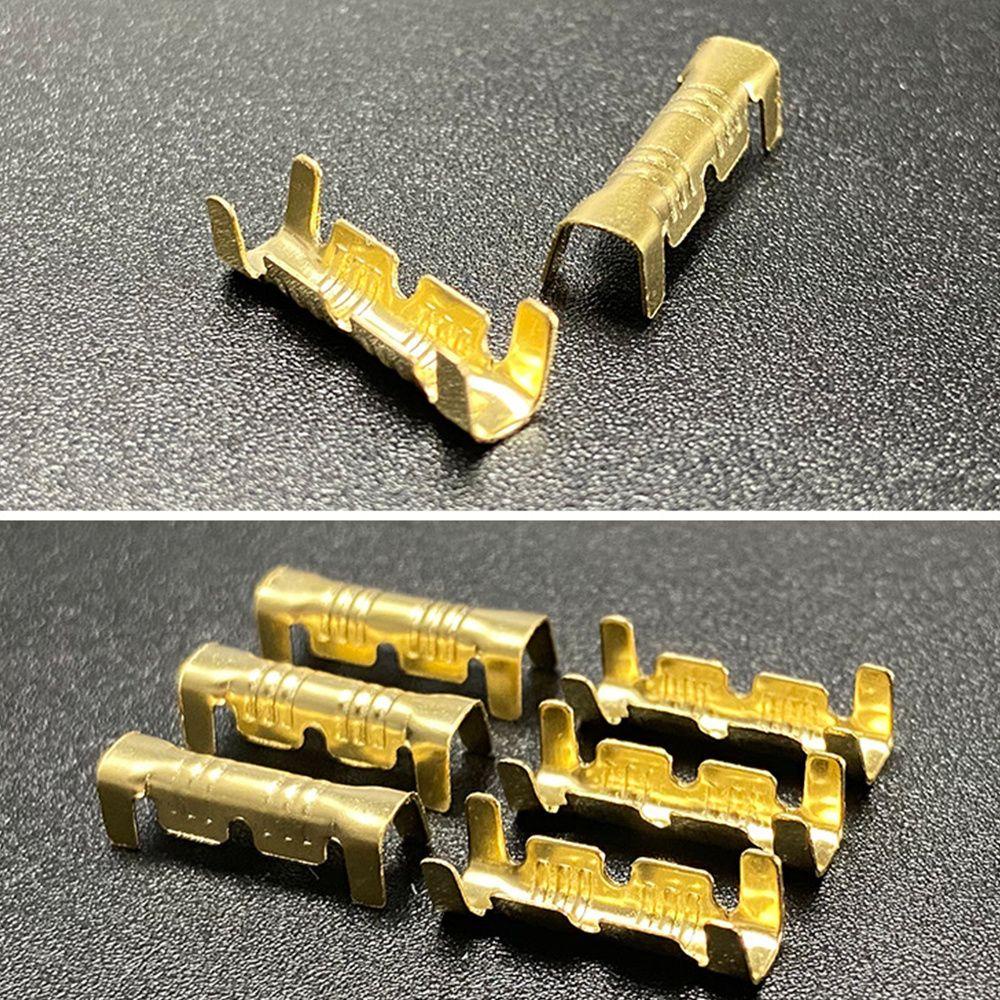 Đầu nối VVDZA Thiết bị đầu cuối lạnh màu vàng 50 / 100 / 200 chiếc 453 hình chữ U