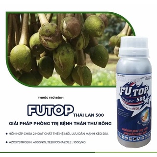 6 chai FUTOP 500WG DỪNG NGAY NẤM BỆNH GÂY HẠI( thán thư sầu riêng) Azoxystrobin và Tebuconazole Dạng Cốm