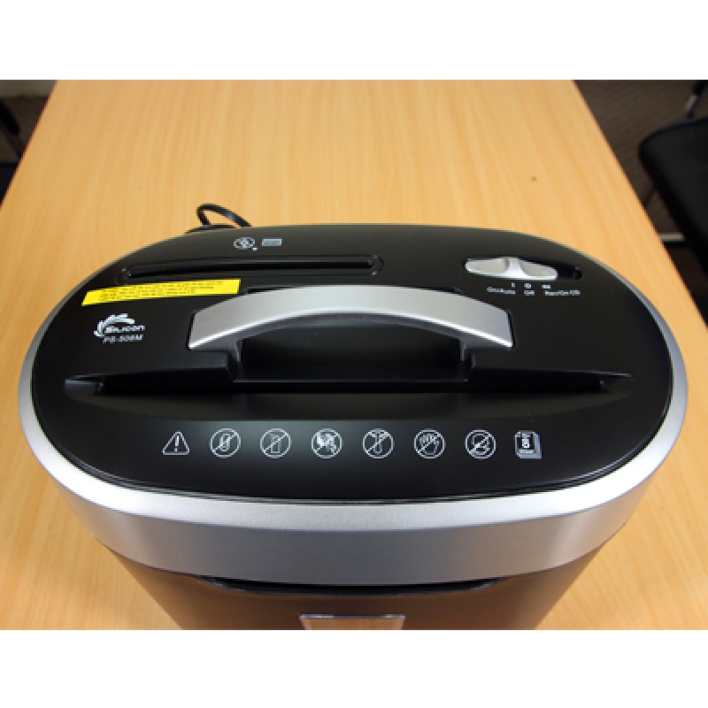 Máy Hủy Tài Liệu Cao Cấp Silicon PS-508M, hủy giấy A4, tích hợp hủy đinh kẹp, cards, đĩa CD/DVD, bảo mật giấy tờ
