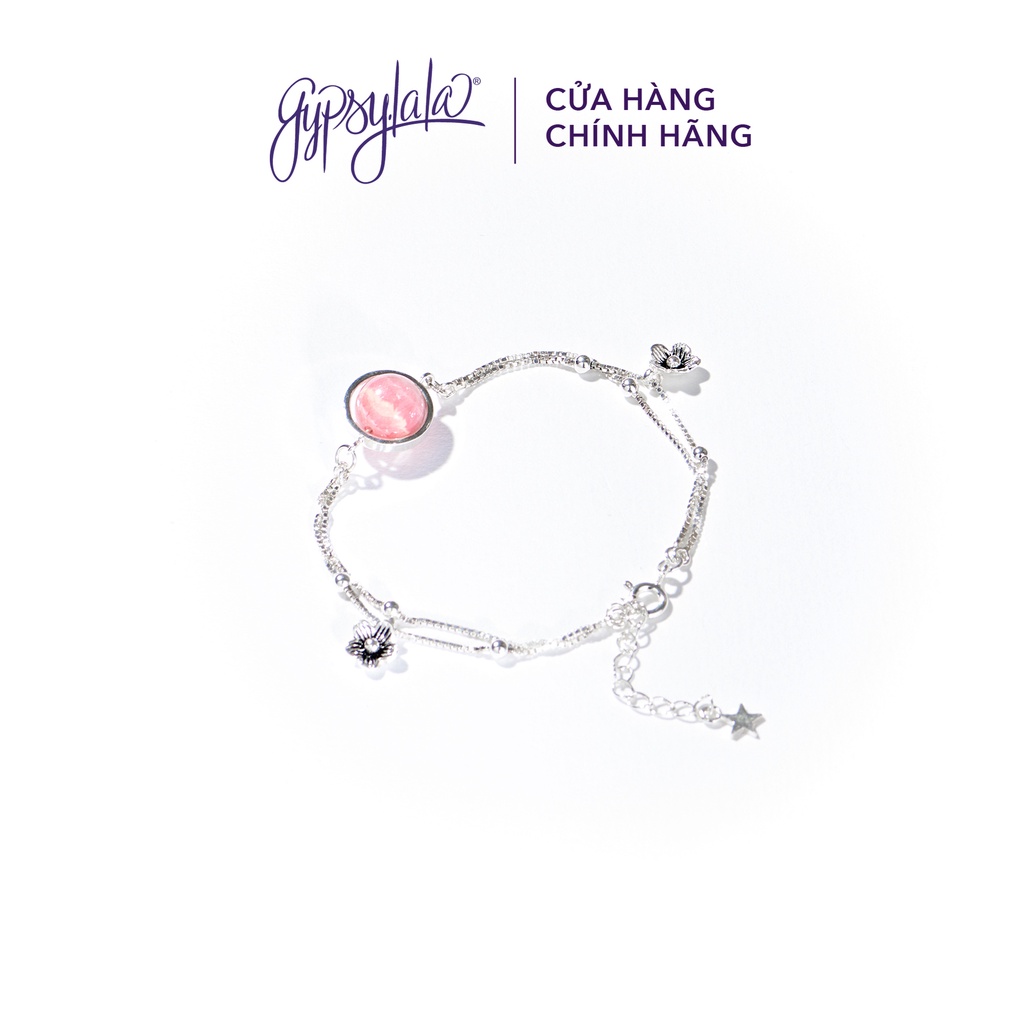 Ảnh Vòng Tay Đá Đào Hoa Thiên Nhiên Tình Duyên May Mắn SP002601 Gypsy.lala 1